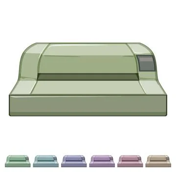 Equipment laminator machine cartoon vector graphic イラスト素材