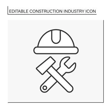 Equipment line icon Stock Illustration