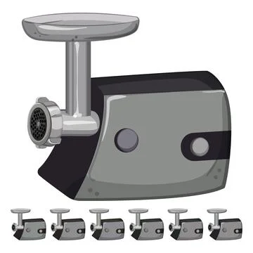 Equipment meat grinder cartoon vector graphic Stock Illustration