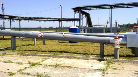 Equipment oil fields Foto stock
