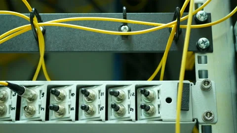 Equipment of the operator of communication Stock Footage 88781748