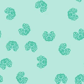 Equipment optometry vision eye line seamless pattern Stock Illustration