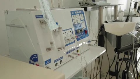 Equipment of otorhinolaryngologist Stock Footage 82348397