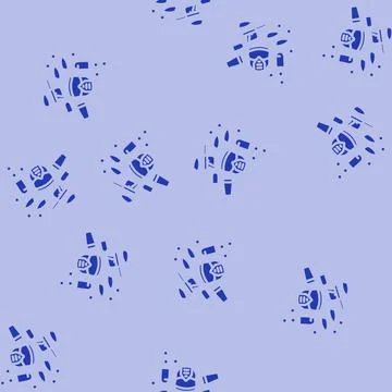 Equipment paintball game glyph vector seamless pattern Stock Illustration