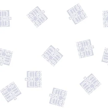 Equipment parking glyph seamless pattern Illustrazione stock
