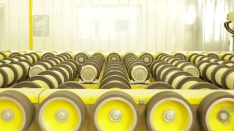 Equipment For The Production Of Float Glass Stock Footage 62843033