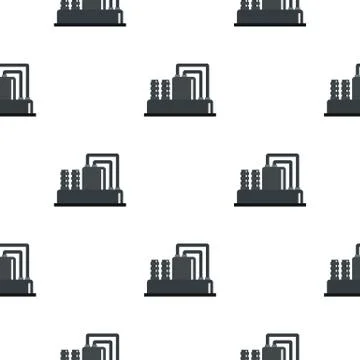 Equipment for production oil pattern flat 스톡 일러스트