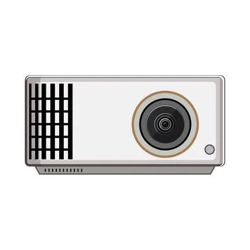 Equipment projector video cartoon vector illustration Stock Illustration