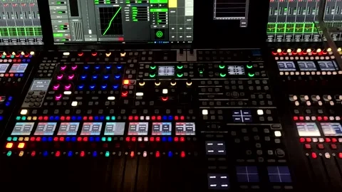 Equipment, Recording Control Panel Tv Broadcast Stock Footage 339950966