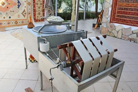 Equipment for Separating Silk Thread from Cocoons Stock Photos