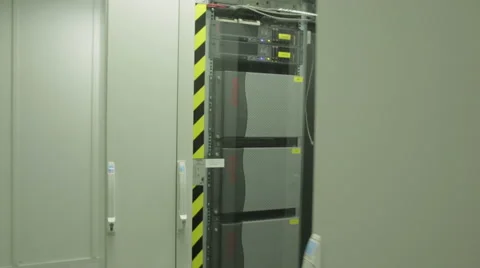 Equipment in the server Stock Footage 44405576