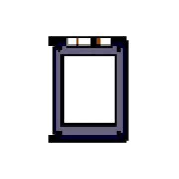 Equipment ssd storage game pixel art vector illustration Illustrazione stock