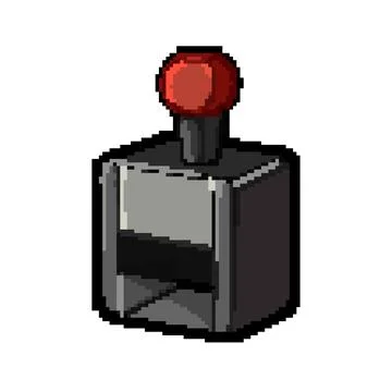 Equipment stamp handle pixel art vector illustration Illustration