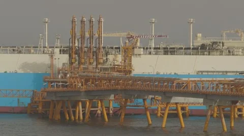 Equipment For Tankers Loading Stock Footage 64256188
