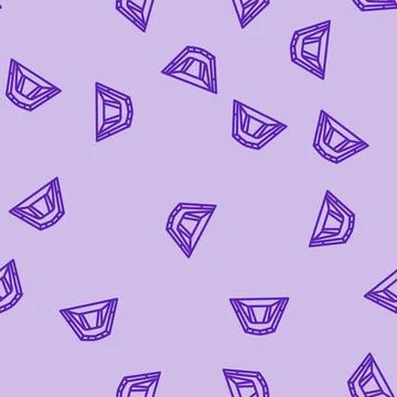 Equipment tent vacation line vector seamless pattern Stock Illustration