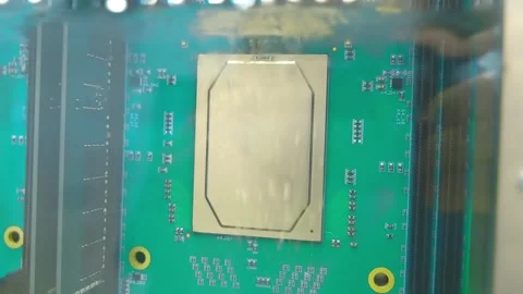 Equipment for testing electronic boards for water tightness, their functionality Stock Footage 330901764