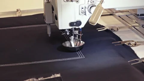 Equipment for the textile industry, sewing machine Stock Footage 149703018