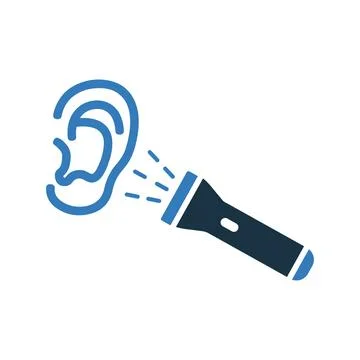 Equipment, torchlight icon / vector graphics Stock-Illustration