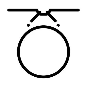 Equipment for training dance exercise glyph icon vector illustration Stock Illustration