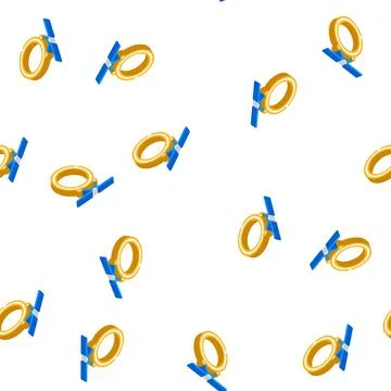 Equipment for training dance exercise isometric icon seamless pattern Stock Illustration