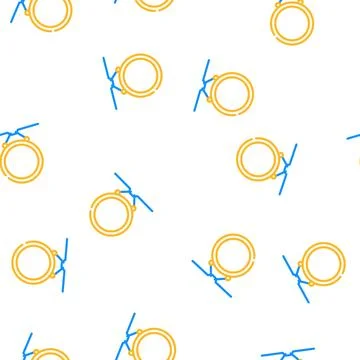 Equipment for training dance exercise vector seamless pattern 스톡 일러스트