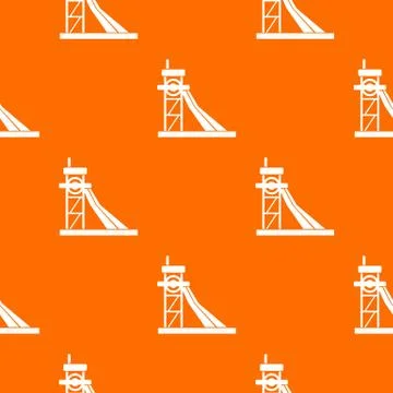 Equipment for washing rocks pattern seamless Illustrazione stock