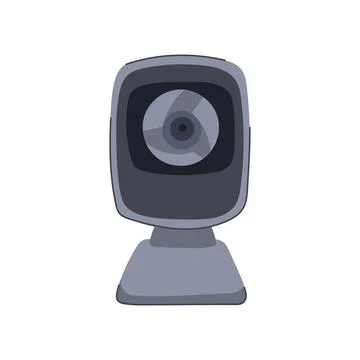 Equipment web camera cartoon vector illustration Stock Illustration