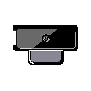 Equipment web camera game pixel art vector illustration Stock Illustration
