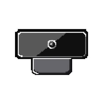 Equipment web camera pixel art vector illustration 스톡 일러스트