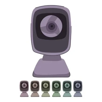 Equipment web camera vector cartoon graphic 库存插图