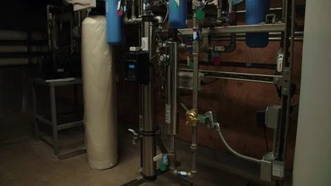 Equipment's at Human waste composting facility Stock Footage 93530191