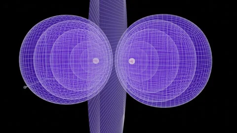 Equipotential surface dipole Video stock 289270276