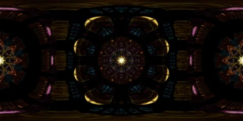 Equirectangular VR 360 mandala environment map crafted in sacred geometry Stock Footage 335676590
