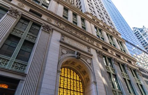 Equitable Building in Lower Manhattan. Stock Photos