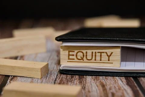 Equity Building Blocks Stock Photos