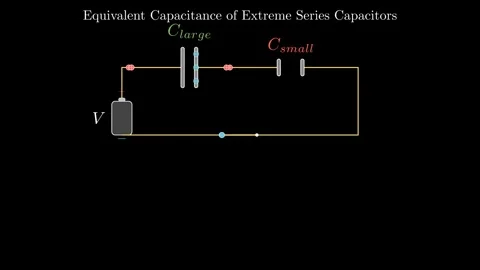Equivalent Capacitance of Extreme Series Capacitors 動画素材 337813064