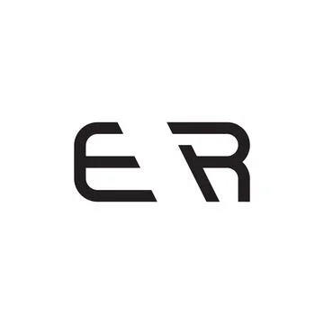 Er initial letter vector logo icon Stock-Illustration