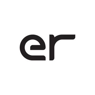 Er initial letter vector logo icon Stock-Illustration