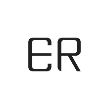 Er initial letter vector logo icon Stock Illustration