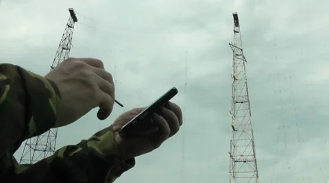 Era of microelectronics and cellular mobile communication radio Stock-Footage 8559734