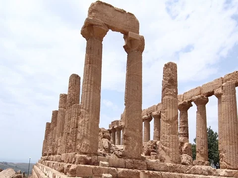 Era Temple Hyperlapse - Akragas Stock Footage 81072958
