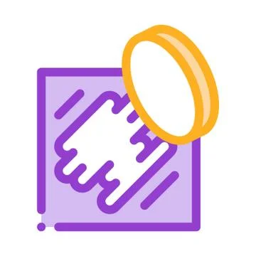 Erase Coin Numbers Icon Vector Outline Illustration Stock Illustration