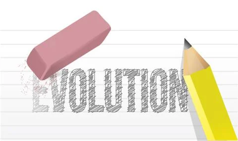 Erase evolution concept illustration design Illustrazione stock
