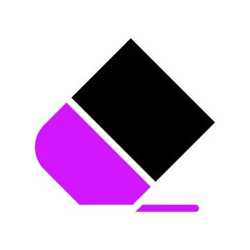 Erase Icon, Digital Eraser, Delete Button,  Graphic Design Element Stock Illustration