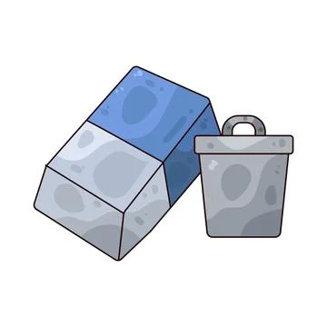 Erase illustration Illustrazione stock