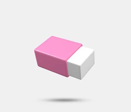 Eraser 3d icon. Illustration