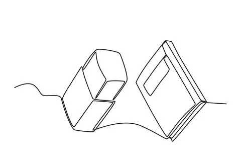 An eraser and textbook Stock Illustration