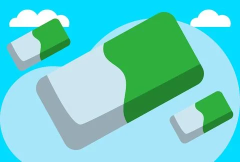 Eraser Concept Illustration Illustrazione stock