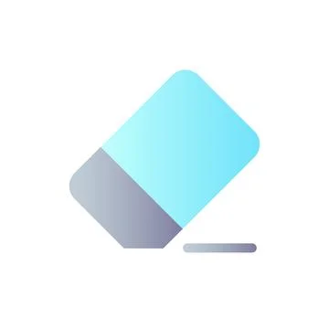 Eraser flat gradient color ui icon イラスト素材