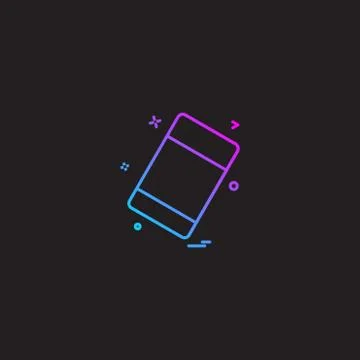 Eraser icon design vector Stock Illustration